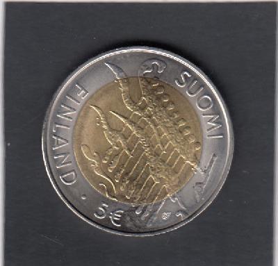 Beschrijving: 5 Euro 90 YEAR INDEPENDENT  